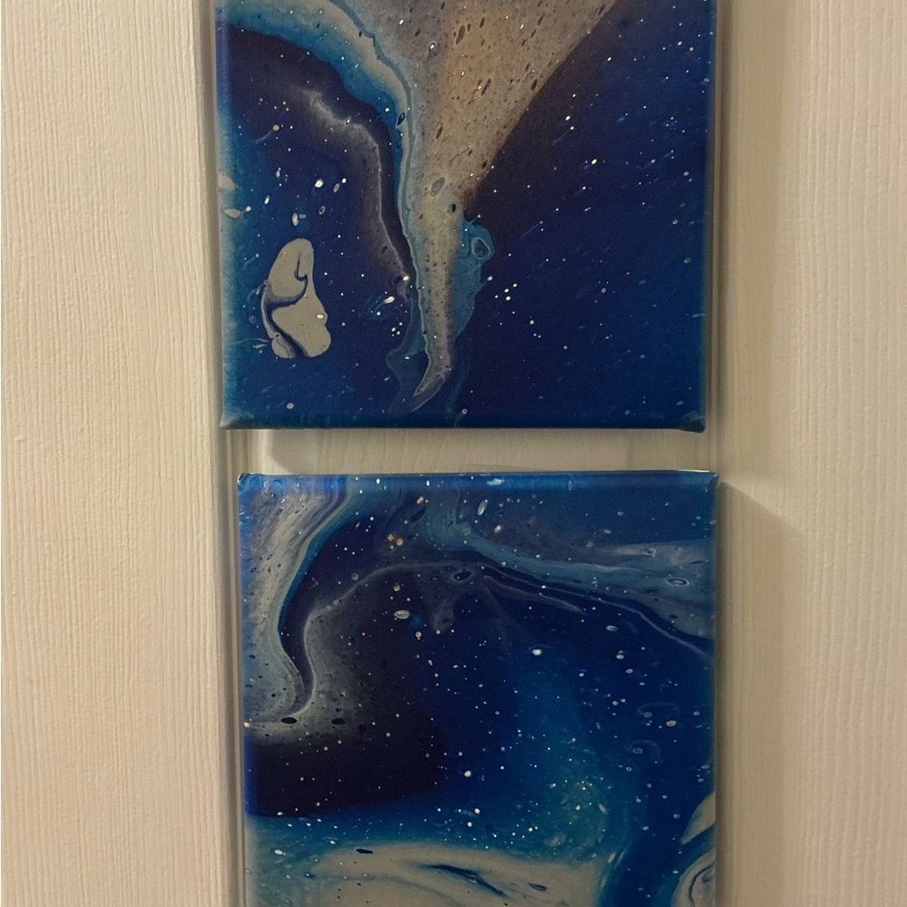 Original Acrylic Pour “Cosmic Sky”